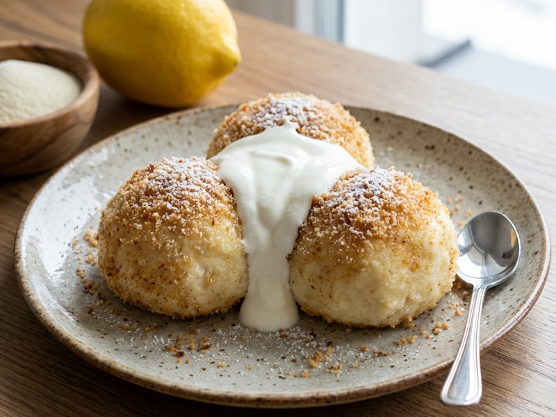 Fluffy Cottage Cheese Dumplings