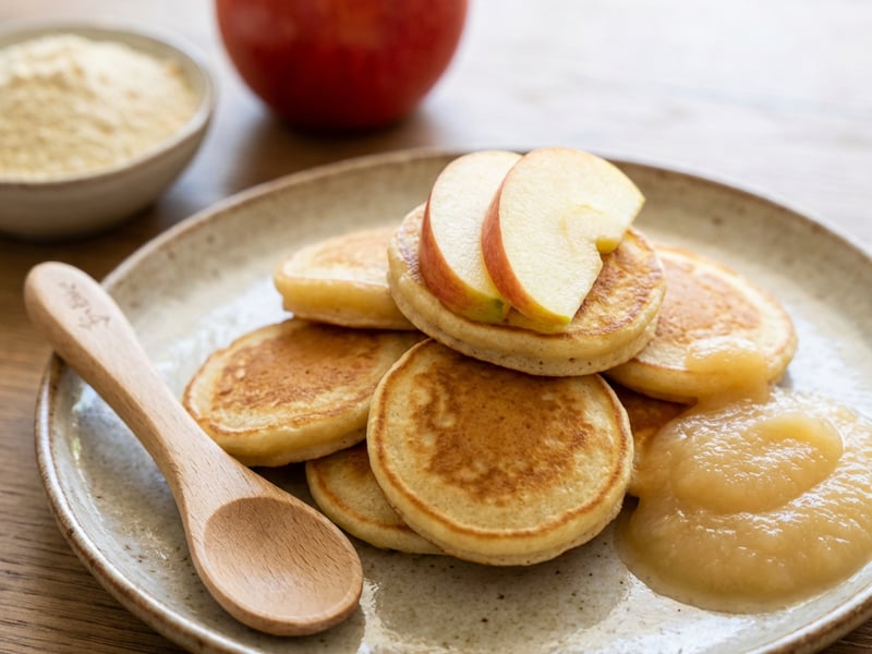Mini Baby Pancakes with Fruit