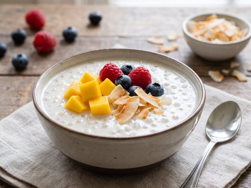 Coconut Milk Tapioca Pudding