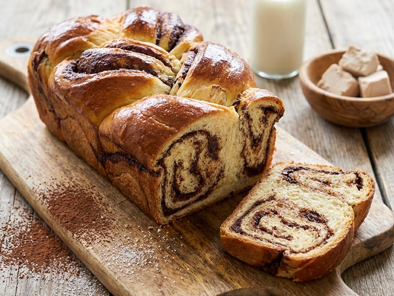 Cocoa Braided Sweet Bread