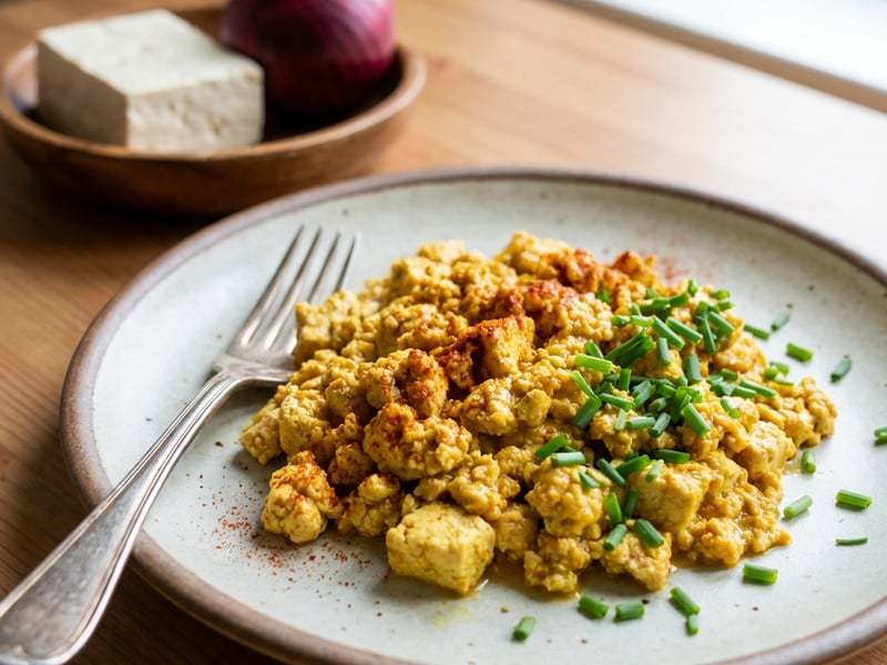 Tojásmentes tofu rántotta