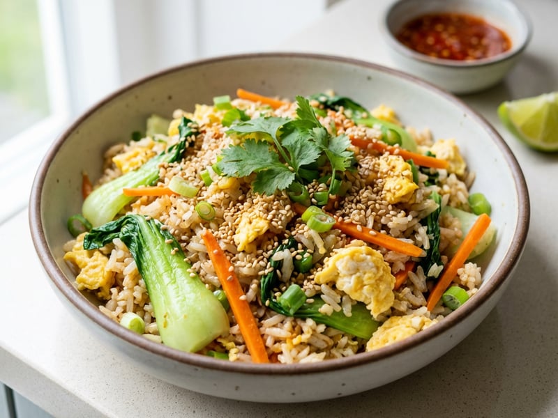 Vietnamese Fried Rice with Vegetables