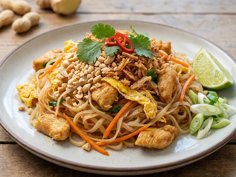 Pad Thai | Authentic Thai Noodles with Chicken
