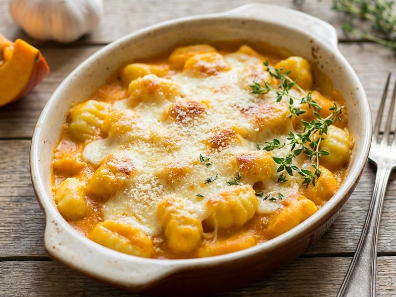 Baked Pumpkin Gnocchi | Creamy Autumn Dinner