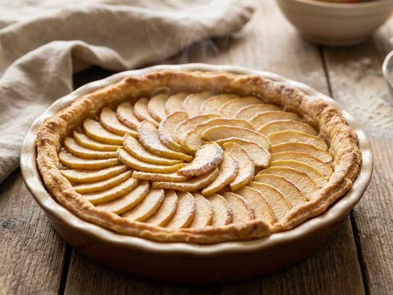 Rusztikus almás pite fahéjjal