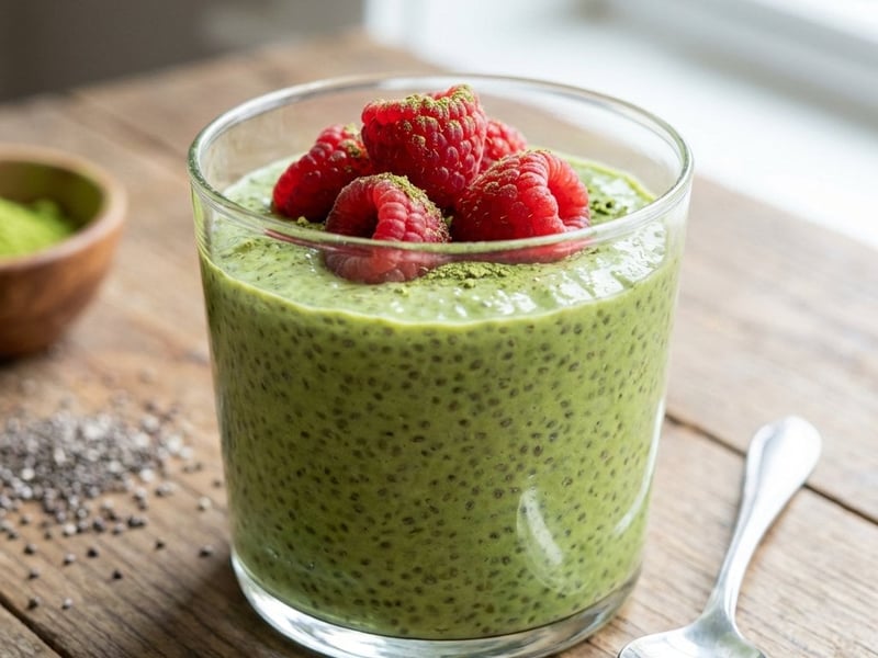 Matcha chia puding | Egészséges reggeli