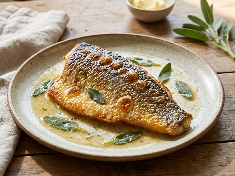 Pan-fried carp with sage | Festive fish dish in 30 minutes