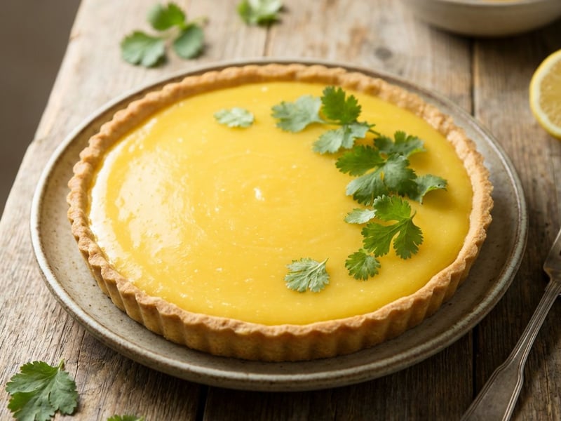 Lemon Pie with Coriander | Refreshing Citrus Dessert