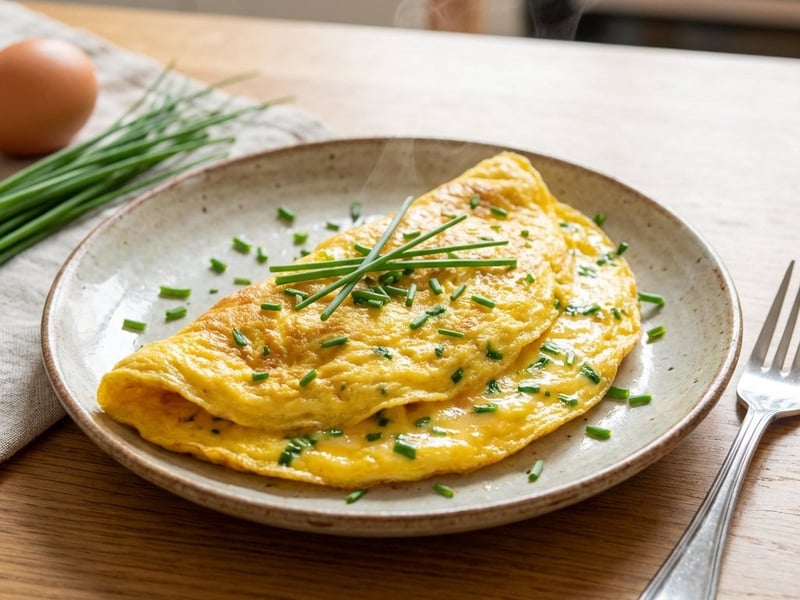 Chive Omelette | Quick and Nutritious Breakfast