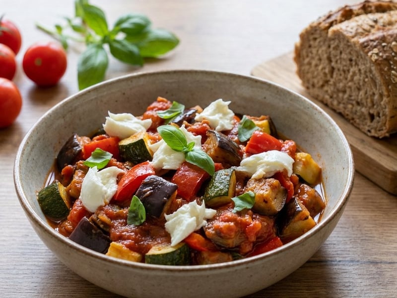 Olasz caponata | Mediterrán sült zöldségek