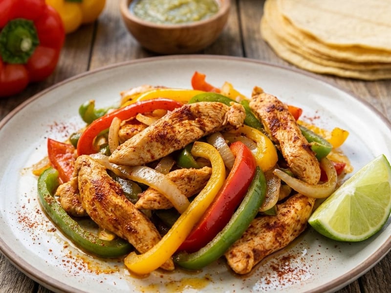 Chicken fajitas