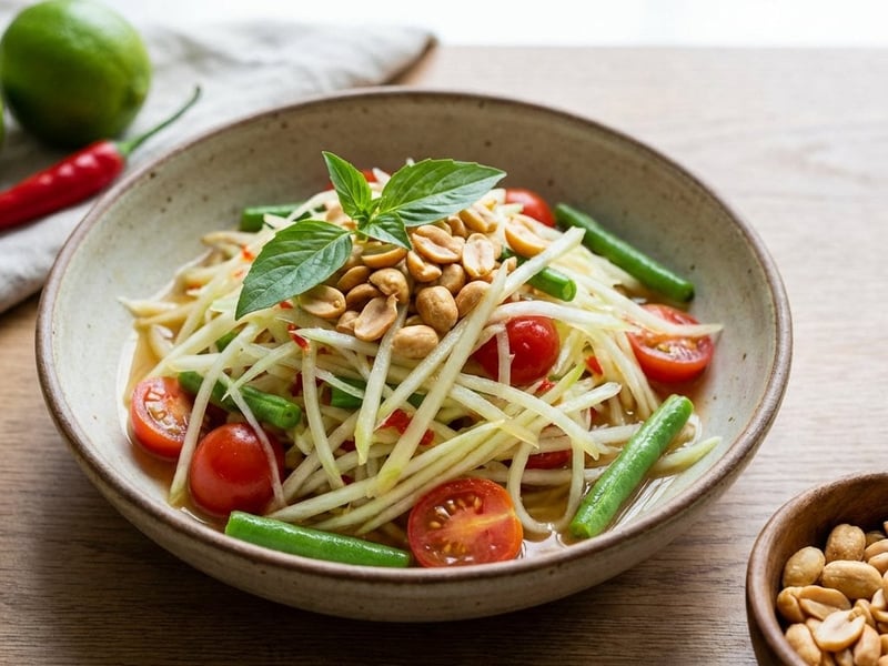 Som Tum - Thai zöld papaya saláta