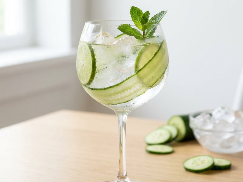 Cucumber Gin and Tonic