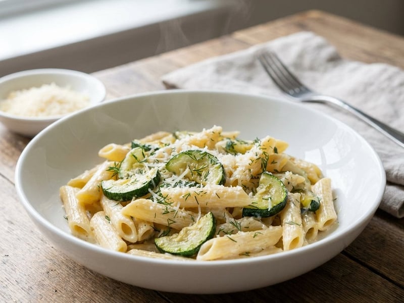 Creamy Dill and Zucchini Pasta