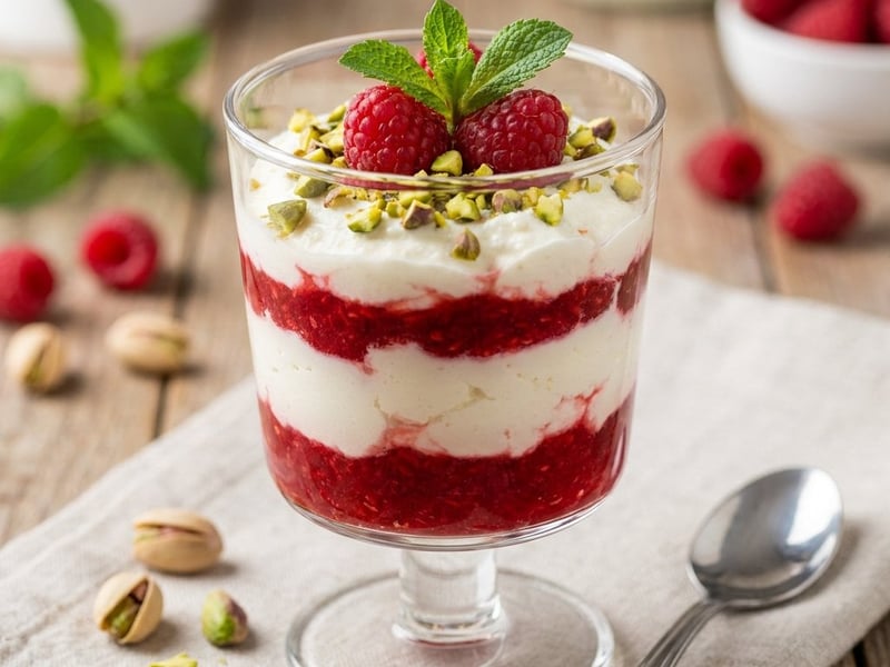 White chocolate and ricotta dessert cups | Light summer indulgence