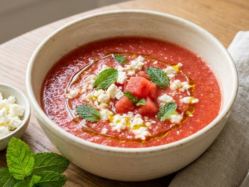 Hideg görögdinnye-gazpacho | Hűsítő nyári leves