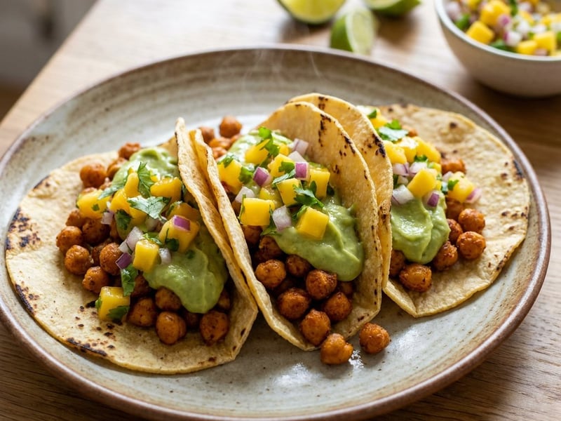 Fűszeres csicseriborsó taco | Ropogós nyári street food