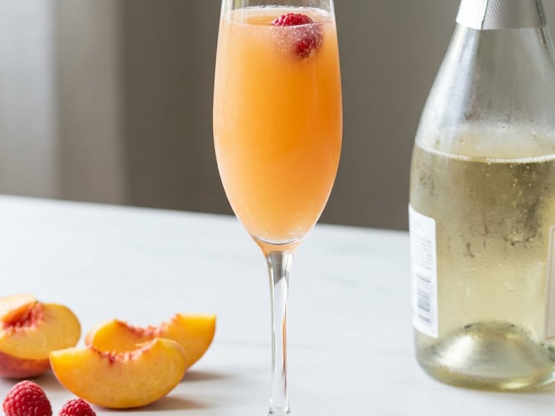 Peach Bellini Cocktail | Elegant Italian Refresher