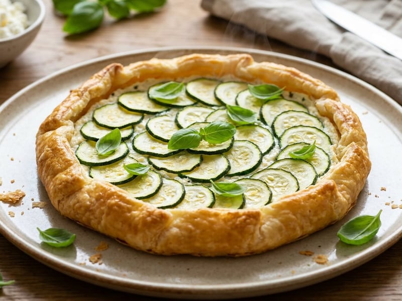 Ropogós cukkinis-ricottás galette | Francia nyári pite