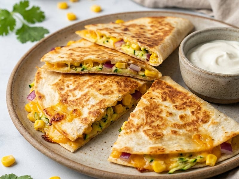 Cukkinis-kukoricás quesadilla | 15 perces gyors vacsora