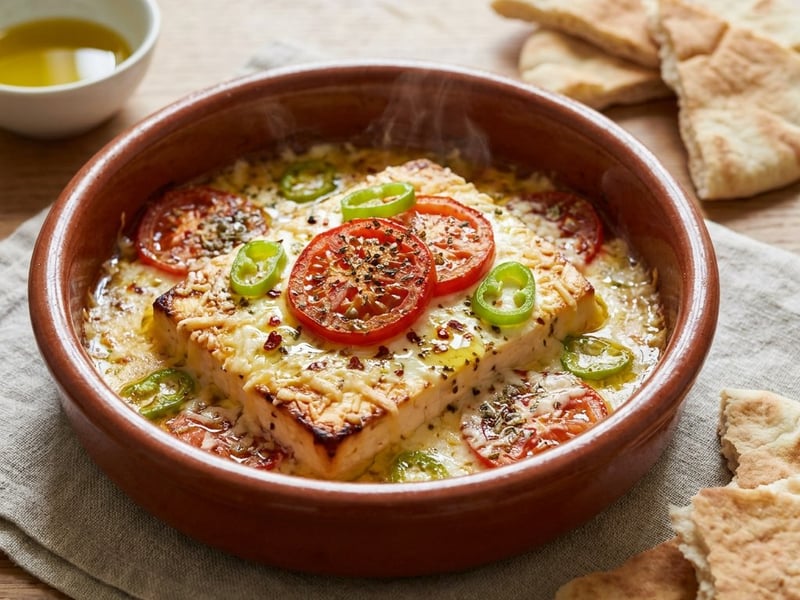 Görög bouyiourdi | Fűszeres sült feta paradicsommal