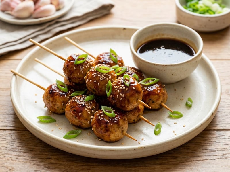 Tsukune: Japanese chicken skewers | Juicy Asian street food