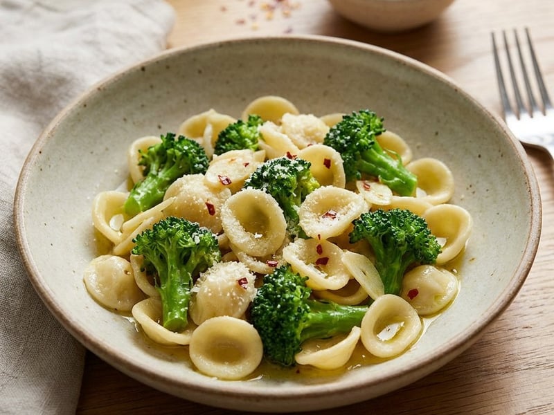 Orecchiette pirított brokkolival | Gyors olasz tészta
