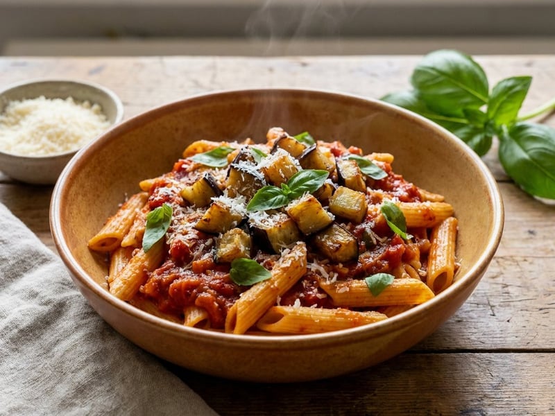 Penne alla Norma | Szicíliai padlizsános tészta