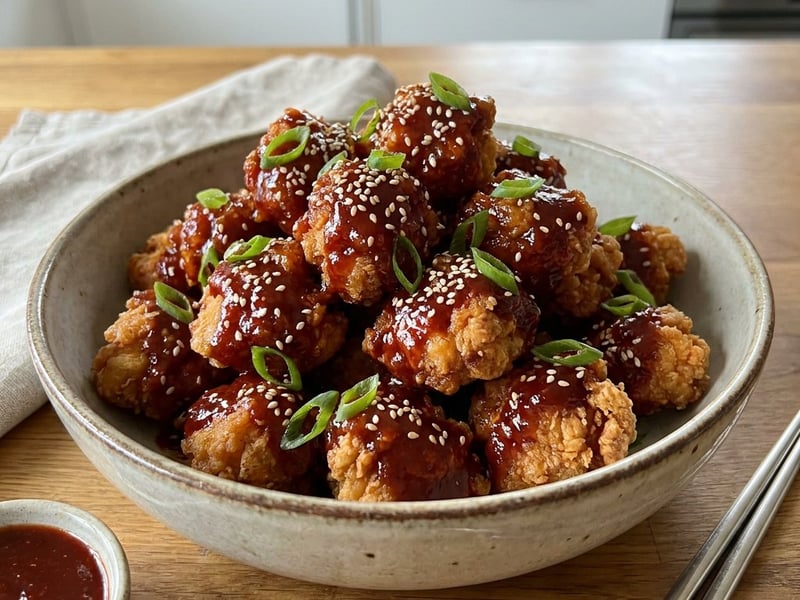 Dakgangjeong – Crispy Korean Chicken | Asian Street Food