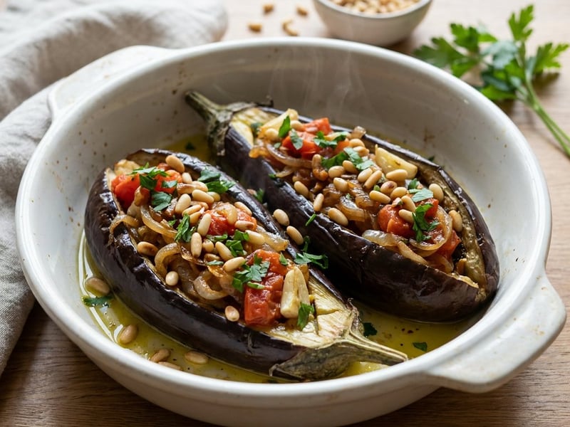 Imam Bayildi | Mediterranean Baked Eggplant