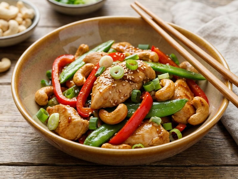Chinese Cashew Chicken Wok | Quick 20-minute Dinner