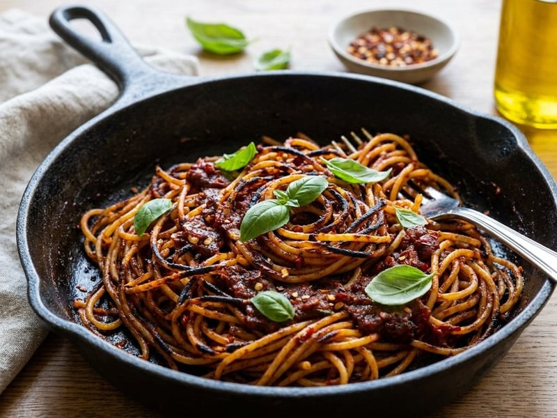Spaghetti all'Assassina | Crispy Spicy Italian Pasta