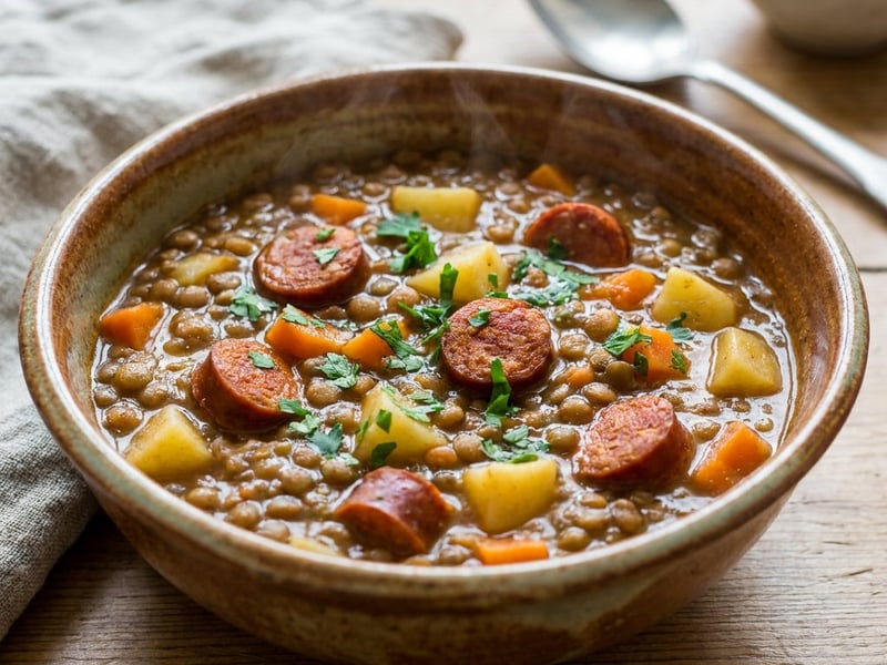Debreceni Lentil One-Pot | Hearty Hungarian Dish