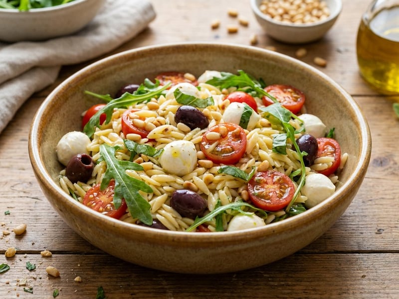 Tuscan Orzo Salad | Italian Pasta Grain Bowl