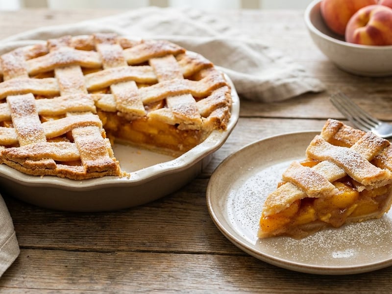 Lattice Peach Pie | Tender Summer Pastry