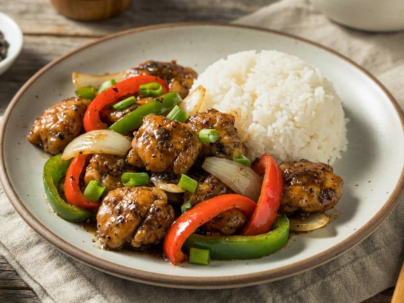 Cantonese Black Pepper Chicken | Quick Wok Dinner
