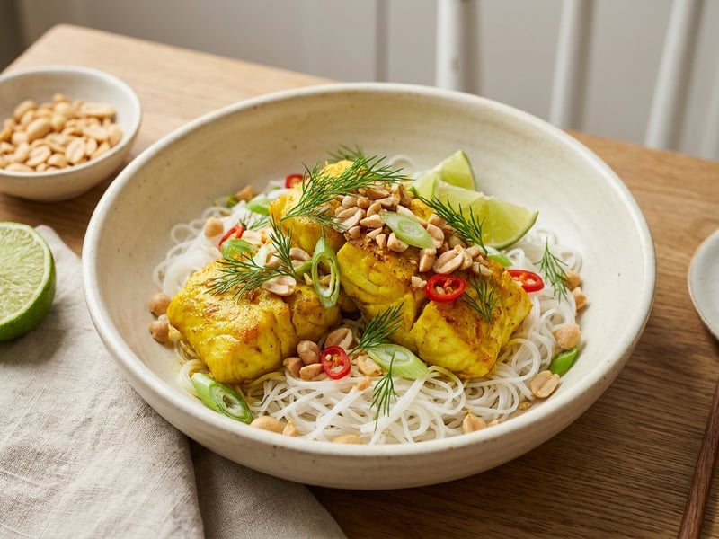Vietnamese Turmeric Fish | Cha Ca La Vong with Dill