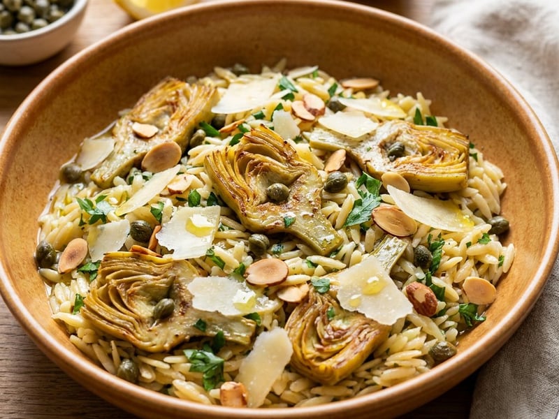 Sicilian Lemon Orzo Salad | Italian Grain Salad