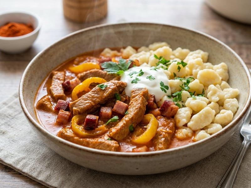 Csikós pork stew | Juicy Hungarian one-pot dish