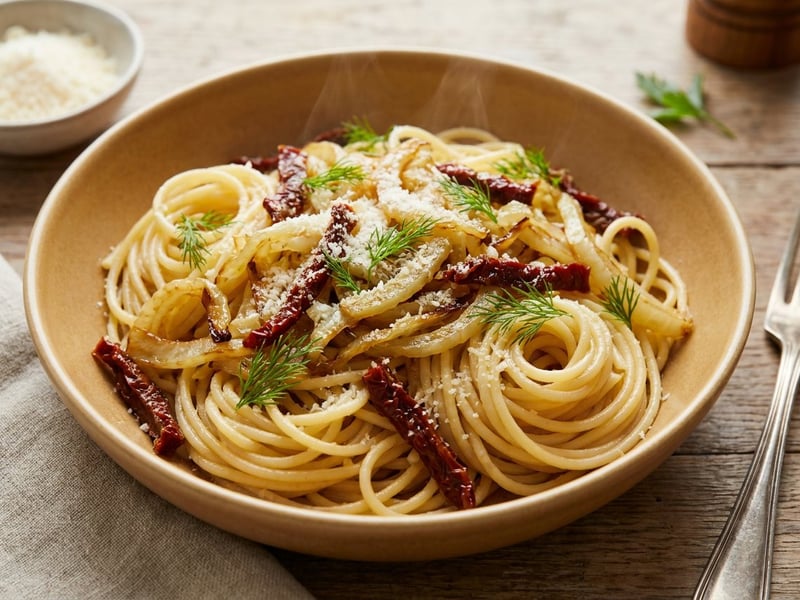 Édesköményes spagetti | 20 perces olasz tészta