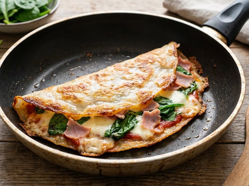 Rice paper pizza | Crispy and lightning-fast skillet treat