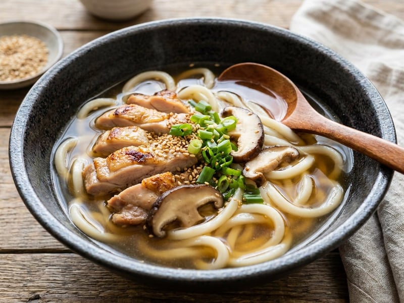 Japán csirkés udon leves | Tori Udon