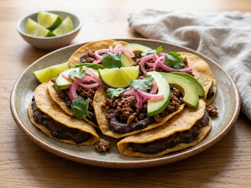 Yucatáni panuchos marhahússal | Mexikói street food