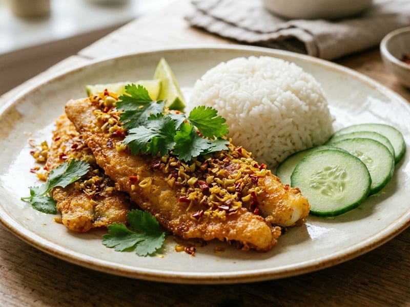 Cá Chiên Sả Ớt | Vietnámi citromfüves sült halfilé