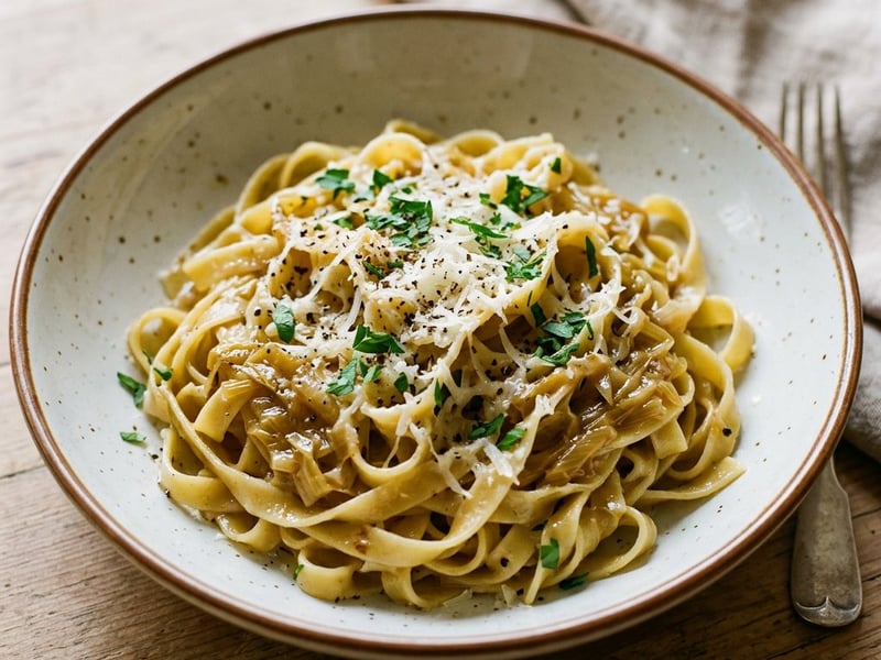 Póréhagymás tagliatelle | Krémes olasz tészta