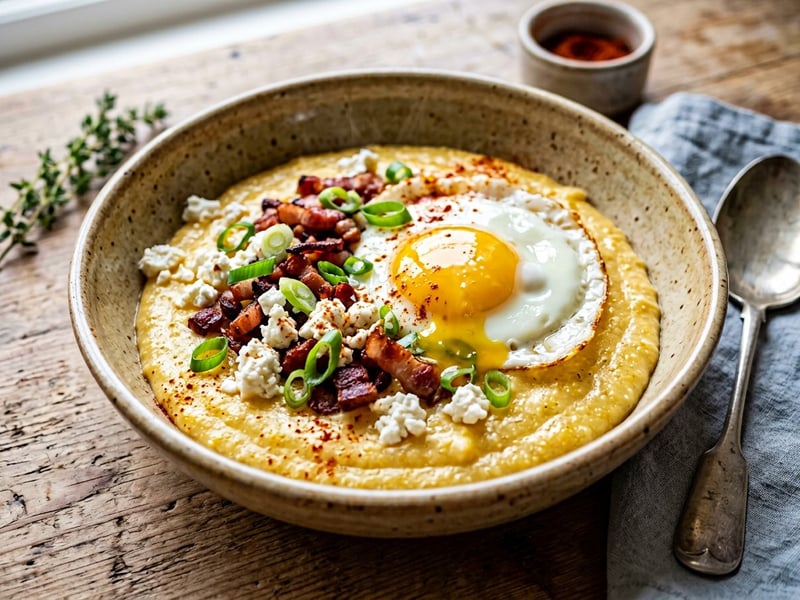Juhtúrós puliszka tükörtojással | Krémes magyaros brunch