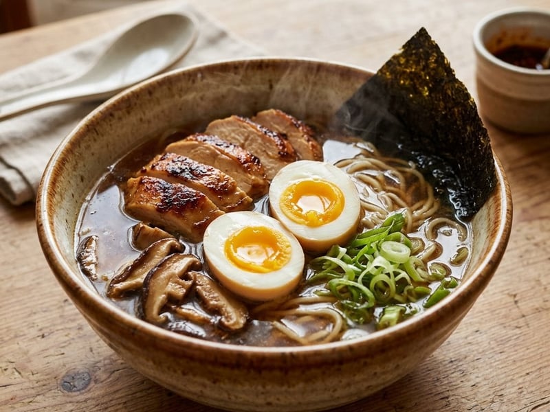 Japán shoyu csirke ramen | Gazdag ázsiai tésztaleves