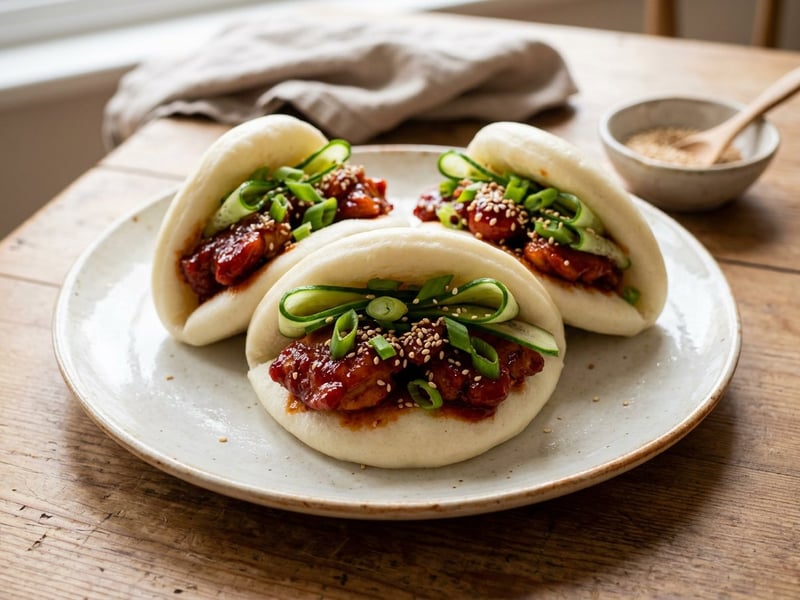 Koreai csirkés bao buci | Szaftos street food élmény