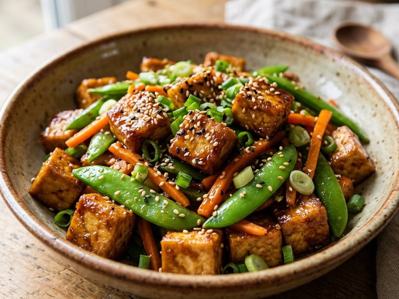 Ropogós teriyaki tofu wokban | 20 perces vacsora