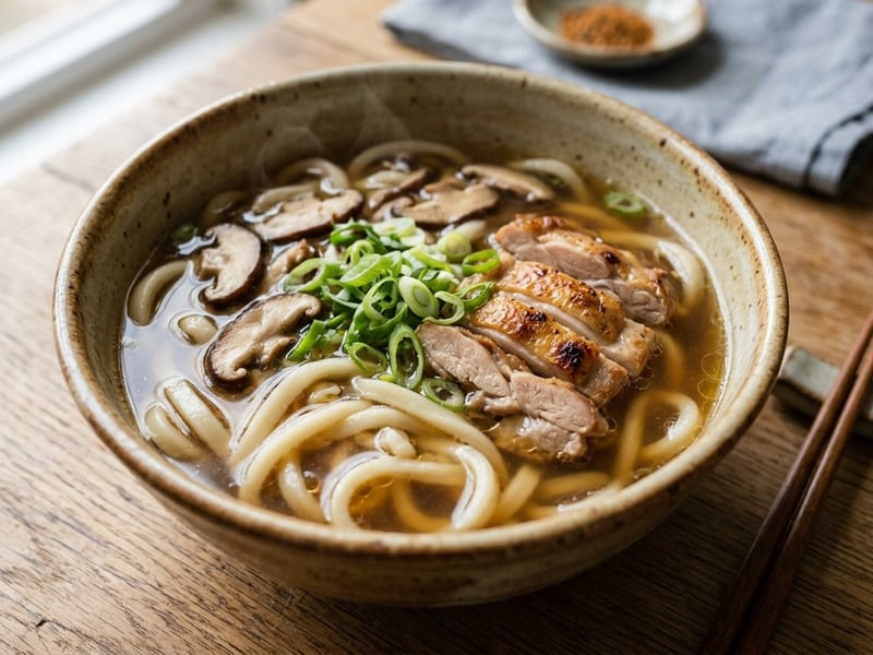 Japán csirkés udon leves | Melengető ázsiai tésztaleves